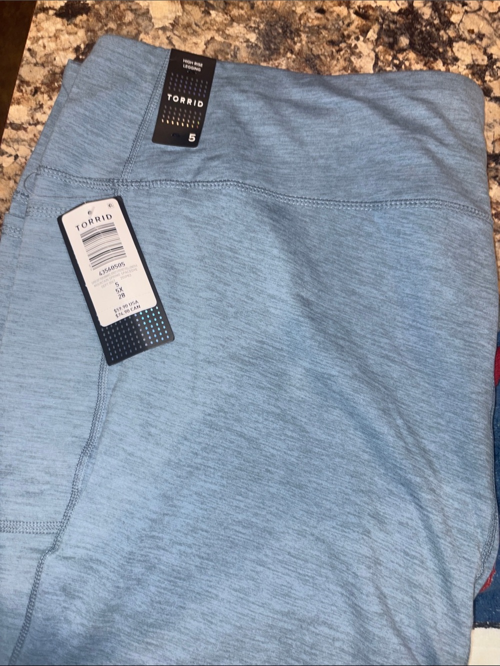 Torrid Women’s Heather High Ride Legging the color mountain spring spacedye
